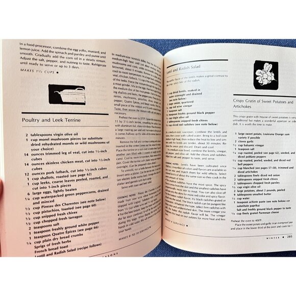 Cooking for All Seasons Jimmy Schmidt 1991 Hardcover Cookbook Recipe Book Food - Picture 10 of 16